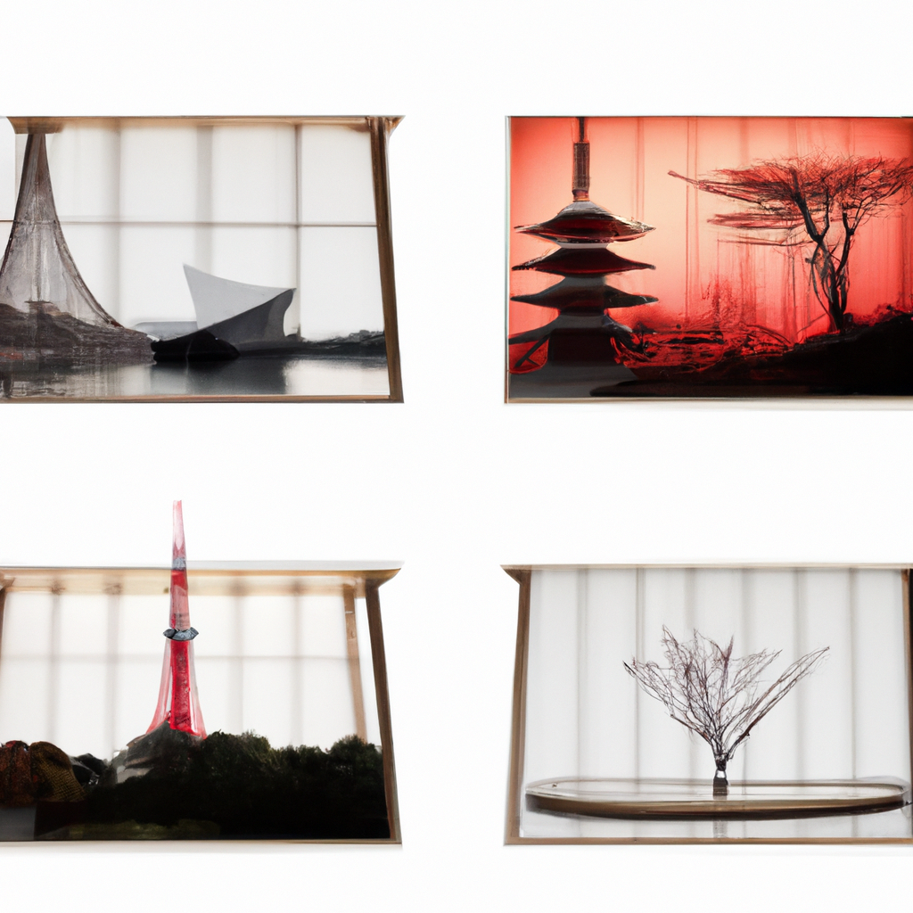 カップルポートレート。建築的ラインと夕景トーンで静かな余韻